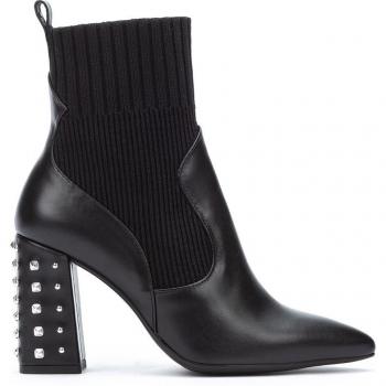 Martinelli Botines de mujer en piel con diseño tipo calcetín
