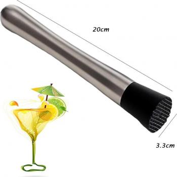 Outils de bar pour Mojito en acier inoxydable 20/23/25/30CM