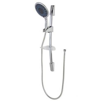 Soffione Doccia 3 Funzioni con Asta Saliscendi Cromo
