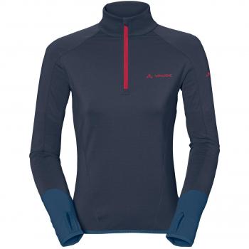 Sudadera VAUDE Livigno Halfzip para Mujer, Eclipsar, Talla XXS