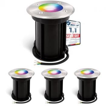 Linovum LED-Leuchten 4er Set mit App-Steuerung