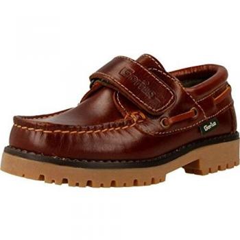 Sapatos Náuticos GORILA com Velcro Marrom para Pais e Filhos