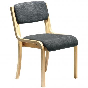 Prague Wooden Conference Chair with No Arms