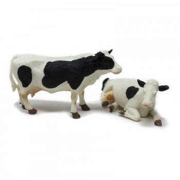 Mucche per Presepe 2 pz H 7 cm