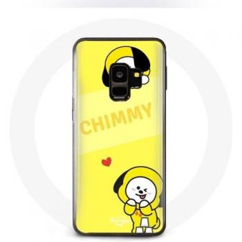 Samsung Galaxy S9 Case BTS Bangtan BT21 Chimmy Jimin Yellow Background