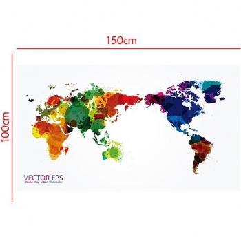 Aerosol Mapa del Mundo Office – Vinilo No Tejido 150×100 cm