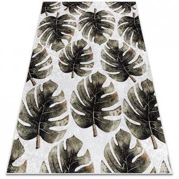 Tappeto Verde Monstera Miro 52102.801 Lavabile Antiscivolo 120x170