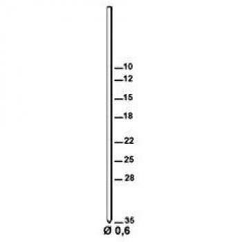 Finettes Minibrads 20 000 Stanox D. 0,6 x L. 12 mm