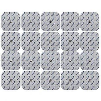 Axion Elektroden 50 x 50 mm, TENS EMS, 20 Stück, selbstklebend, Druckknopfanschluss 3.75mm, für Compex
