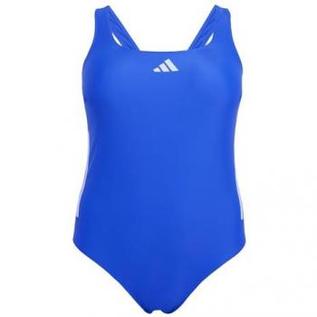 Adidas Performance Badeanzug (1 Stück) – 3‑Stripes, C‑Form Rückenträger, Blau/Violett, 4XL