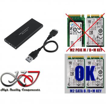Boîtier M.2 NGFF en Aluminium – Ultra‑Rapide USB 3.0