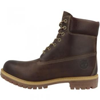 Timberland Men's Brown Leather Waterproof Boots, Size 8