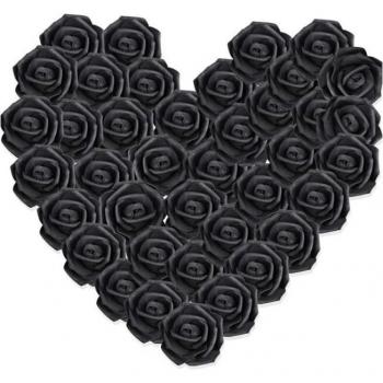 Cyslmuk Black Rose Flower Heads