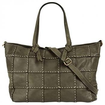 Echtleder Shopper SAMANTHA LOOK, Damen, grün