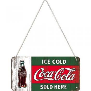 Nostalgic-Art Targhettone per Porte Coca-Cola Ice Cold Here