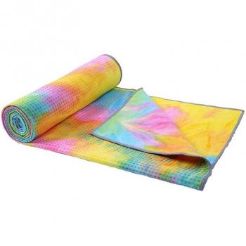 Toalla de ejercicio antideslizante para Yoga y Pilates, esterilla suave para gimnasio y viajes, diseño Tie-dye, 183x63cm