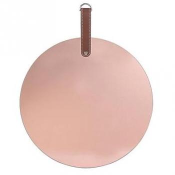 Surface miroir cuivre rosé avec poignée ronde