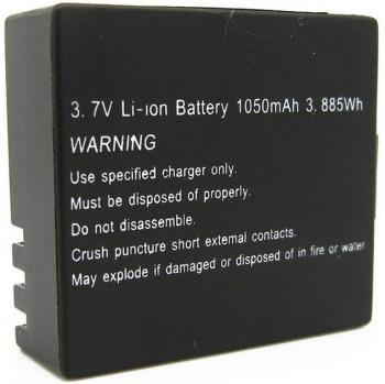 Easypix GoXtreme Vision 4K Ersatzakku – 3,7 V Li‑Ion 1050 mAh (schwarz)
