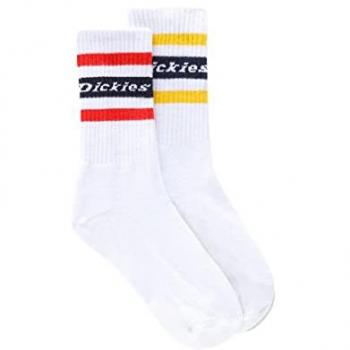 Dickies Genola Calzini Sportivi Bianco 2-PACK Uomo Taglia 39-42