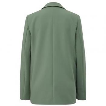 S.Oliver BLACK LABEL Longblazer aus Twill mit Reverskragen