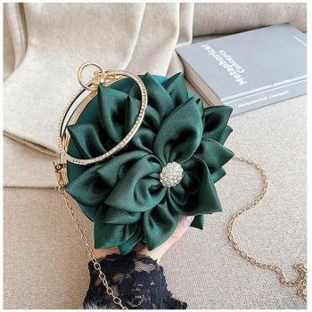 Silk Handbag with Exquisite Chain