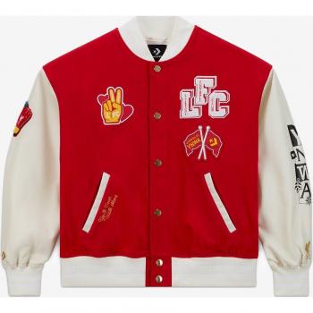 Converse x Liverpool Chaqueta Varsity Roja Talla L
