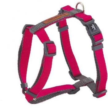 Arnés canino X-Trm para perros de talla grande de Nayeco, color Fucsia y Gris, talla XL