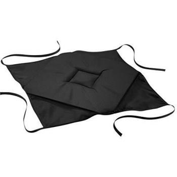 Galette de Chaise Tissu Noir 40 x 40 cm Lot de 4