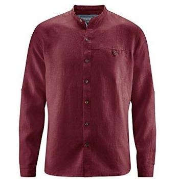 HempAge Noam Herren-Hanf-Long-Sleeve – Chestnut L