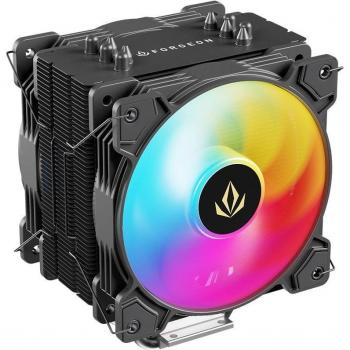 Ventilador de CPU Forgeon Solarian 12 cm Negro