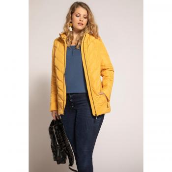 Giacca donna arancione trapuntata colletto alto taglia 68/70 poliestere