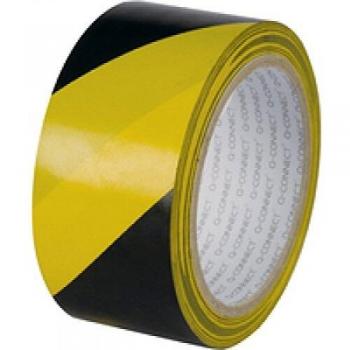 Q-Connect Yellow/Black (48mm x 20m) Hazard Tape (Pack of 6) KF04383