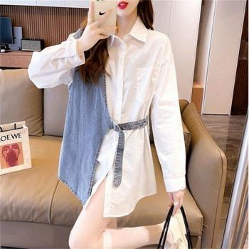 Blusa de Manga Larga Casual con Detalle de Cordones