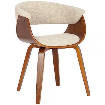 Silla Bruce con funda de tela color crema