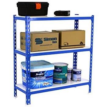 Kit d’étagères métalliques Simonclick – 900 x 1200 x 300 mm