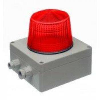 Bezet 55 8700 Blitzsignal Typ 870, IP 65, Abdeckung grau/rot