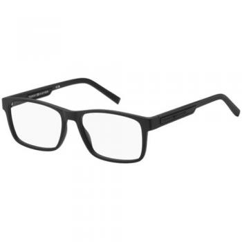 Tommy Hilfiger TH2091 Optical Frames for Men – Opaque Black, 16mm Lens, Square Style