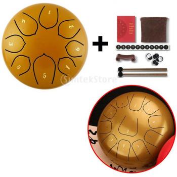 Tambour zen en acier 6 pouces