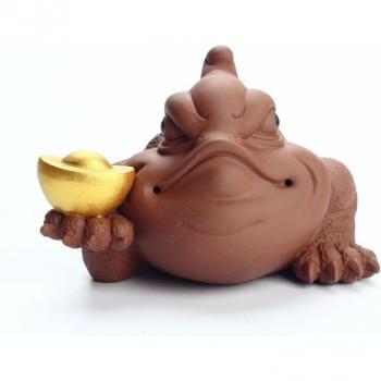 Lucky Golden Toad Mini Tea Set