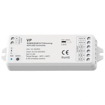 Skydance LED 4C 12‑24 V DC RGBCCT con RF 2.4 GHz