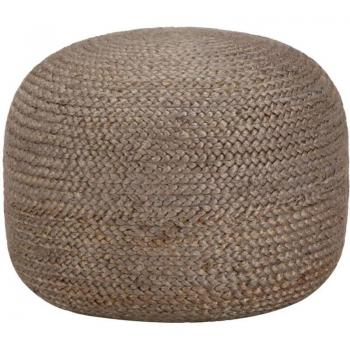 Pouf Chic Grigio Chiaro 45x30 cm