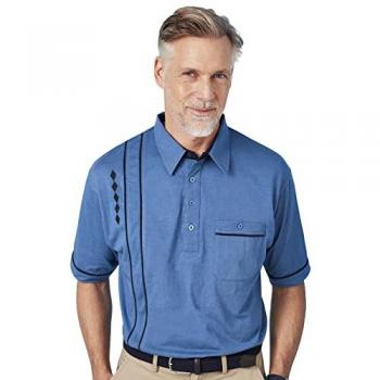 Double‑Collar Short Sleeve Embroidered Top Pair