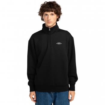 Felpa Cornell Skate Co Mezza Zip Flint Nera L