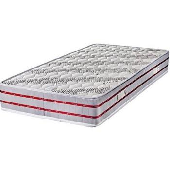 Matelas 90x190 Tissu Bambou Mousse Poli Latex Indéformable