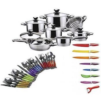 Bavaria Royalty Line: Batteria 44 + Pentole 12 + Posate 24
