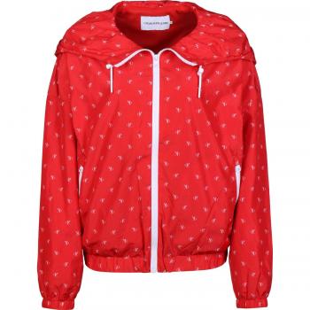 Calvin Klein Damen-Monogramm Windbreaker, weiß, XS