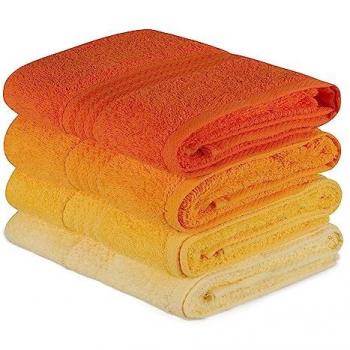 Pack de Toallas 4 unidades Naranja Pálida