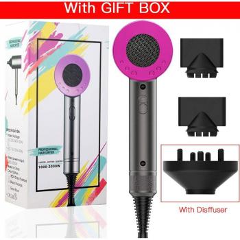 Professional 3-in-1 Ionic Hair Dryer with Diffuser and Cold Air Function