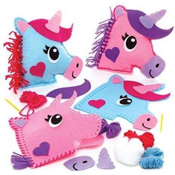 All-in-One Unicorn Cushion Sewing Kits (Pack of 2)