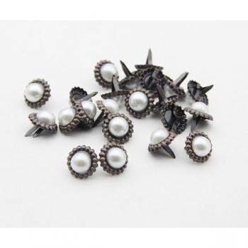 Brads 15,8mm vintage fleurs 30 pièces pour bricolage